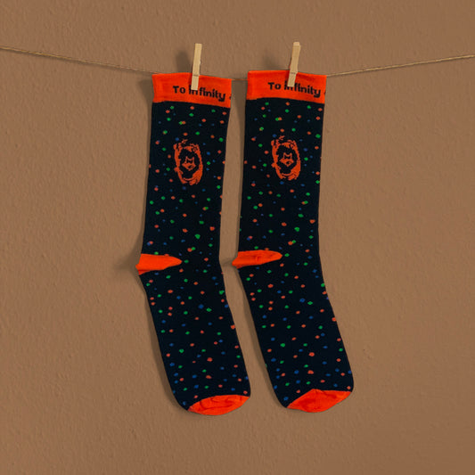 Infinity Punkte Socken - Orange | Damen und Herren
