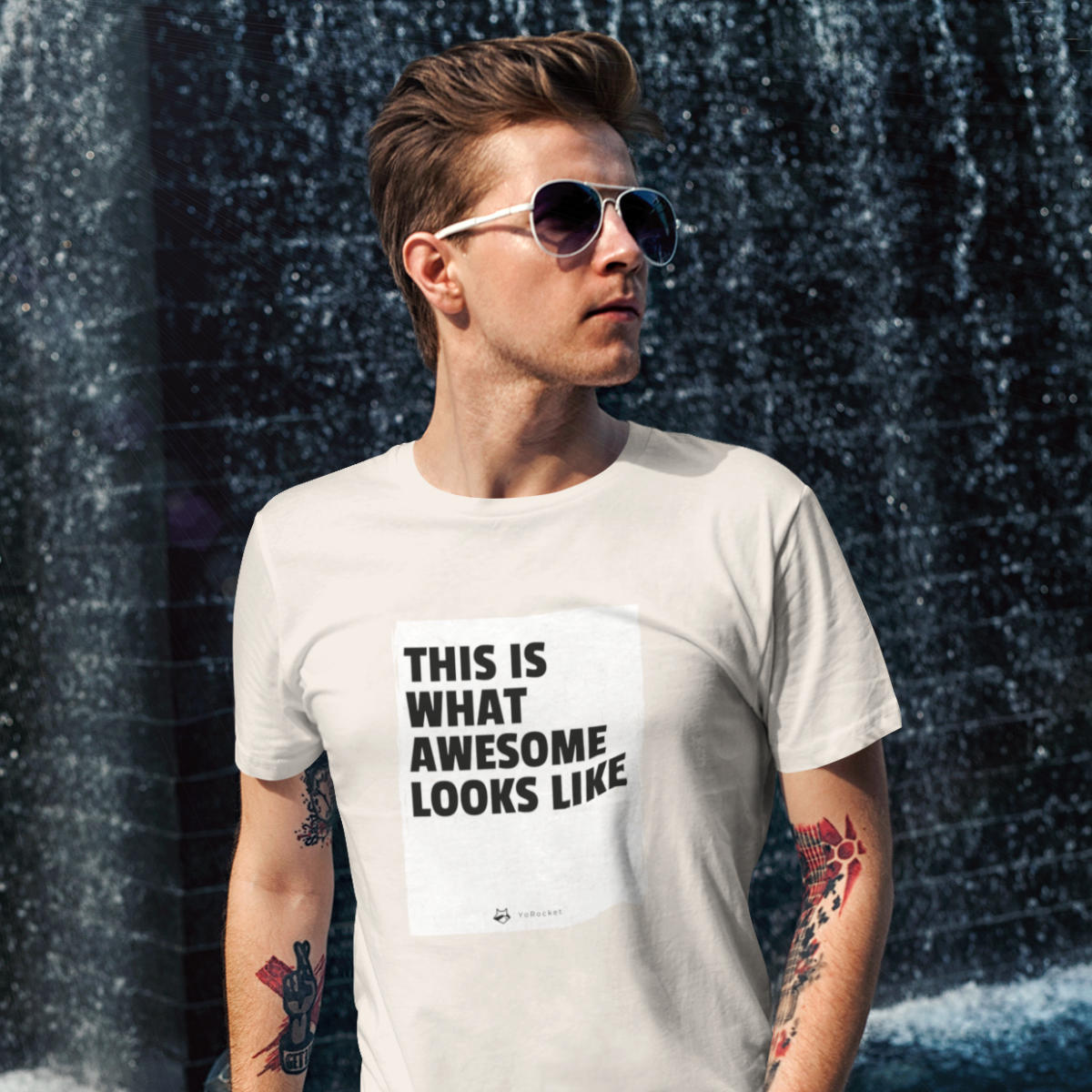 This is what awesome looks like | 100% Bio-Baumwolle T-Shirt