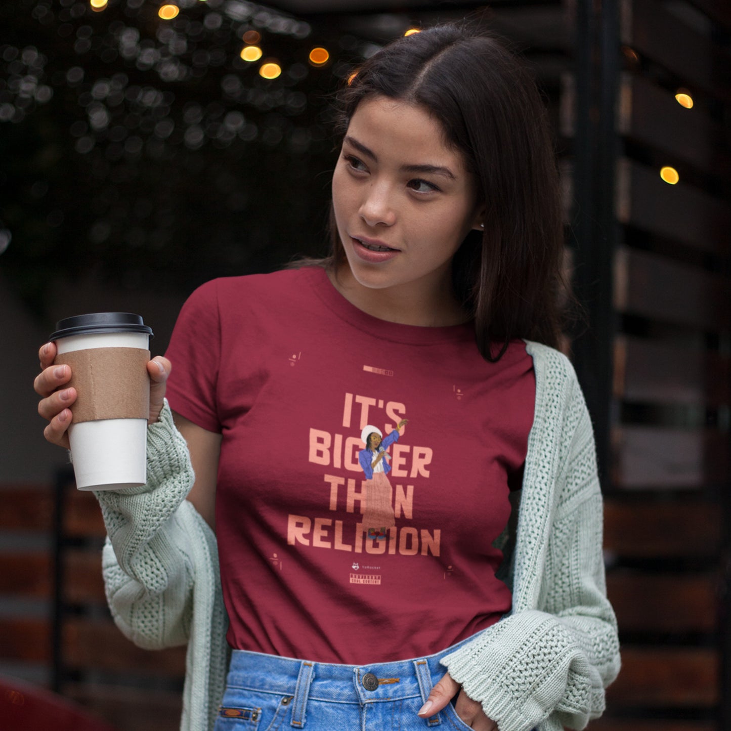 Bigger than Religion | 100% Bio-Baumwolle T-Shirt