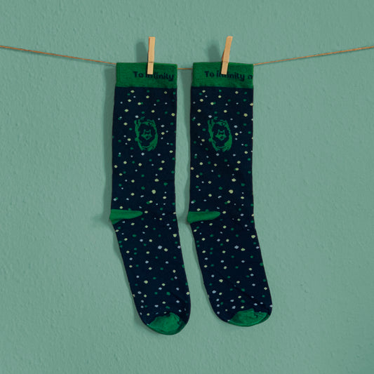Infinity Punkte Socken - Grün | Damen und Herren