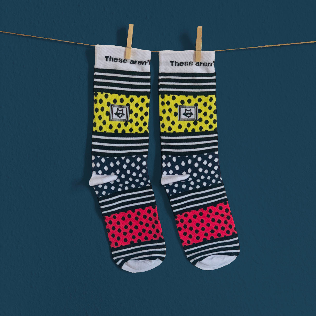 Streifen & Punkte Socken - Blau | Damen und Herren